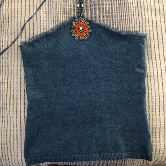 Michael Simon Tops - Beaded halter top